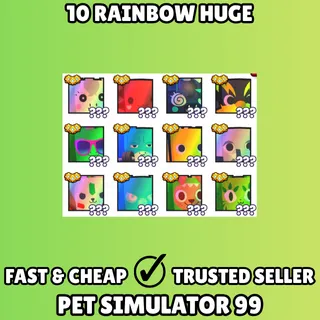 10x Rainbow Huge Pet - Pet Simulator 99 PS99