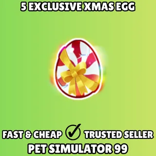 5x Exclusive Xmas Egg - Pet Simulator 99 PS99