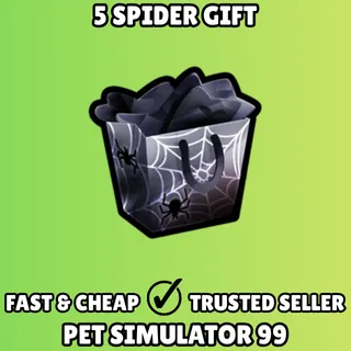 5x Spider Gift - Pet Simulator 99 PS99