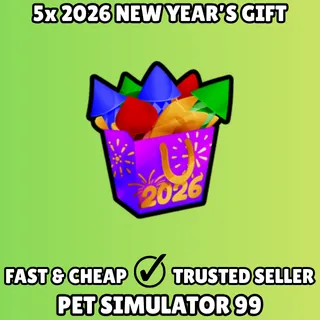 5x 2026 New Year's Gift - Pet Simulator 99 PS99
