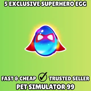 5x Exclusive Super Fluffy Egg - Pet Simulator 99 PS99