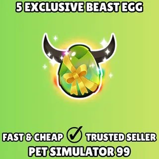 5x Exclusive Beast Egg - Pet Simulator 99 PS99
