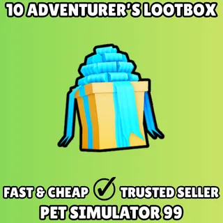 10x Adventurer's Lootbox - Pet Simulator 99 PS99