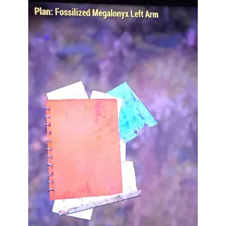 Plan:Fossilized Megalonyx Left Arm