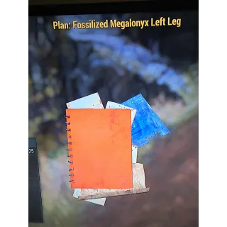 Plan:Fossilized Megalonyx Left Leg