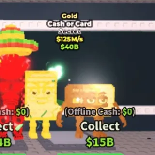 Cash Or Card Gold