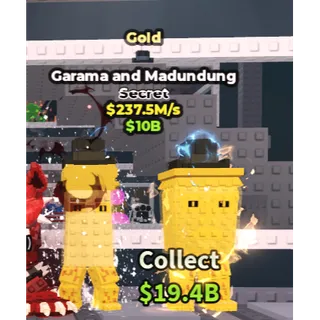 Garama and Madundung Gold 237.5M/s