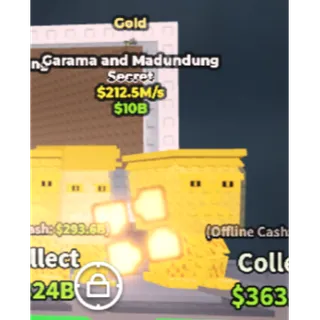 Garama and Madundung Gold 212.5M/s