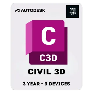 AUTODESK CIVIL 3D 2025 3 Years - 3 Devices| Mac - Windows