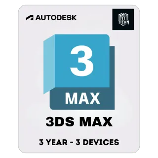 Autodesk 3DS MAX 2025 3 Years - 3 Devices| Mac & Windows