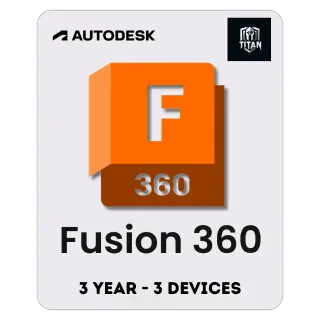 Autodesk FUSION 360 2025 (3 Years - 3 Devices) | Mac & Windows