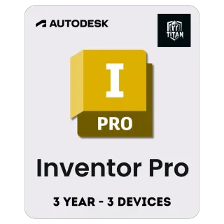 Autodesk Inventor Pro 2025 - 3 Years - 3 Devices