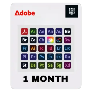 Adobe Creative Cloud 1 month