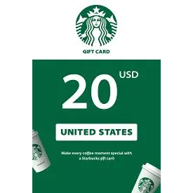 $20.00 USD Starbucks