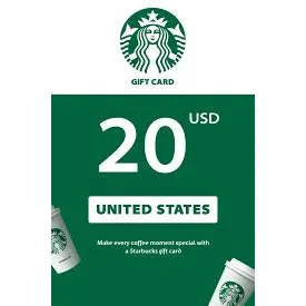 $20.00 USD Starbucks