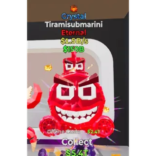 CRYSTAL TIRAMISUBMARINI  FORTNITE STEAL THE BRAINROT