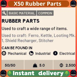 X50 Rubber Parts - ARC Raiders