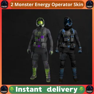 2 Monster Energy Operator Skin Clutch + Lo Profile Black Ops 6 WARZONE