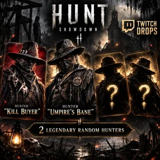 4 Hunter | Kill Buyer + Umpire's Bane + 2 Legendary Random Hunters | Hunt: Showdown Twitch Drops