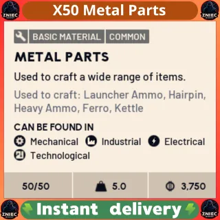 X50 Metal Parts - ARC Raiders