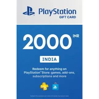 2000 INR PlayStation Store