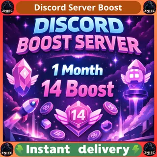 Discord Server Boost X14 1 Month Warranty