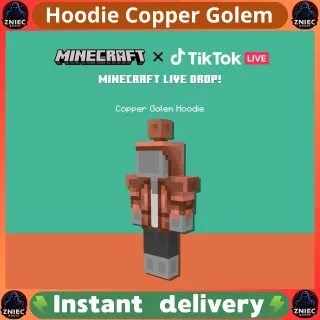 Copper Golem Hoodie - Minecraft JAVA - BEDROCK EDITION
