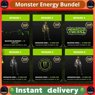 Monster Energy Bundel CoD Call of Duty Black Ops 6 WARZONE
