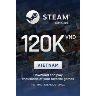 120000 VND Steam Wallet