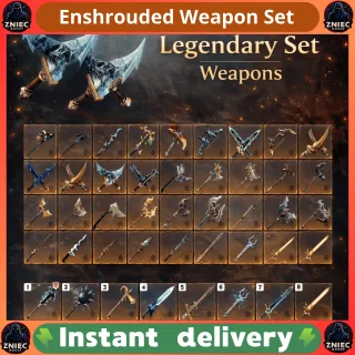 Legendary Weapon Set | Level 50 Weapons | With Gem Slots | Enshrouded