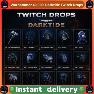 19 Items | PoT | Porphyr Shield | Kantrael Mk IVe Flak | Warhammer 40,000: Darktide Twitch Drops