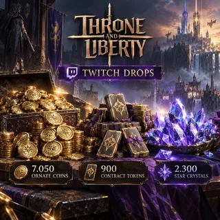 73 Items | Ornate Coins + Contract Tokens + Star Crystals + Battle Pass Crystals| Throne and Liberty Twitch Drops