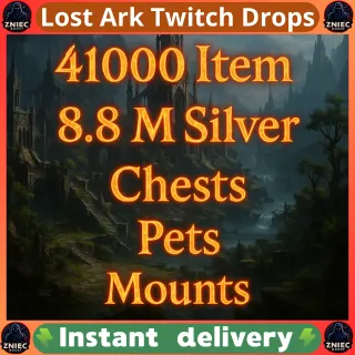 41000 Item | Silver 8.800.000 ML | 40 Pets | Skins | Mounts | Lost Ark Twitch Drops