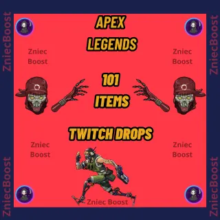 ☑️[ 101 Items ] SKINS | SPRAYS | PACKS | CHARMS | SCREENS [ Twitch Drops Apex Legends ] ☑️