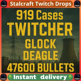 919 Cases | Knife Twitcher | Glock | DEAGLE | 47600 Bullets | Stalcraft Twitch Drops