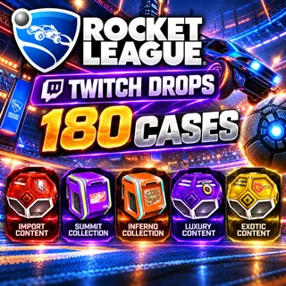 180 Cases | Exotic + Import + Rare + Inferno + Apex | Rocket League Twitch Drops