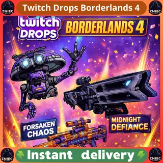 Twitch ECHO-4 Drone Skin | Midnight Defiance Gun | Forsaken Chaos Gun | Twitch Drops Borderlands 4