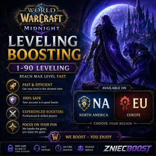 World of Warcraft Midnight LVL Boost 1-70 1-80 70-80