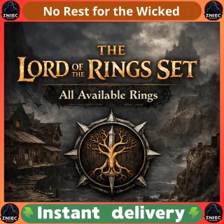 THE LORD OF THE RINGS SET | All Available Rings | No Rest for the Wicked