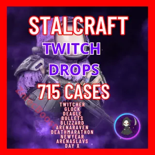 [ 715 CASES ] TWITCHER | GLOCK | DEAGLE | BULLETS |Blizzard|ArenaRaven|NewYear| ArenaSlavs | Day X [ Stalcraft Twitch Drops]