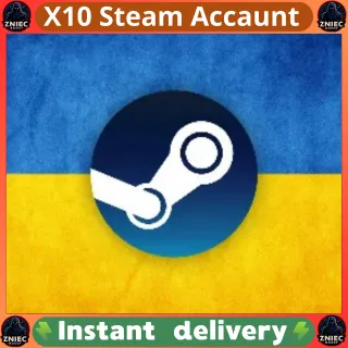x10 Steam accounts | Complete Data Change | Region Ukraine