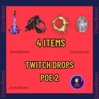 Path of Exile 2 Twitch Drops Hands of Xesht Back Attachment + Energising Bolt Flask + Halo Of The Righteous +Lords Portal POE 2