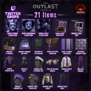 21 Items | The Outlast Trials Twitch Drops