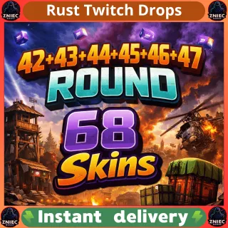 6 in 1 | Round 42 + 43 + 44 + 45 + 46 + 47 | 68 Skins | Rust Twitch Drops