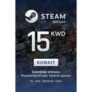 15 KWD Steam Wallet