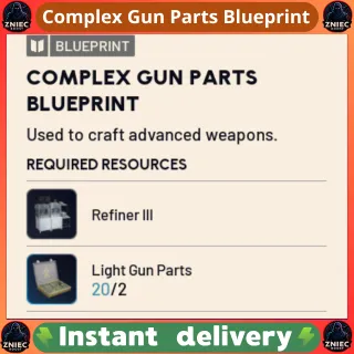 Complex Gun Parts Blueprint - ARC Raiders