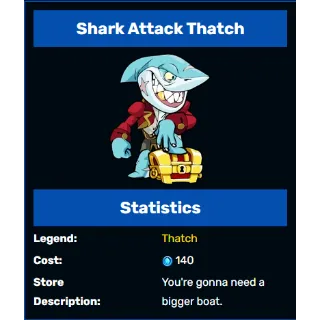 🦈 Shark Attack Thatch 🦈