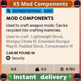 X5 Mod Components - ARC Raiders