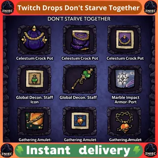 12 Items | Icon | Crock Pot | Twitch Drops Don't Starve Together