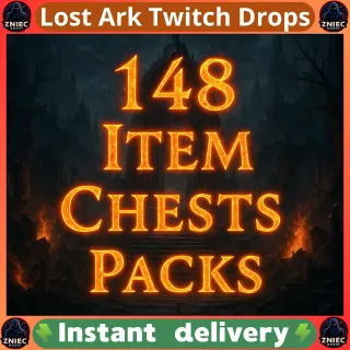148 Item | 44 Chests | 15 Packs | 2 Stones | Amethyst Shards | Lost Ark Twitch Drops